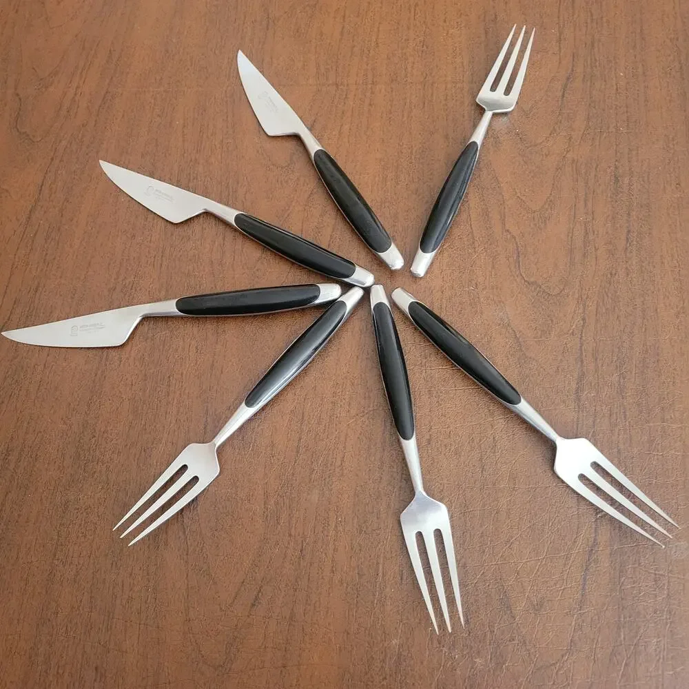 Anton Wingen Jr Solingen Germany Vintage Steak Knives Cutlery Set MCM